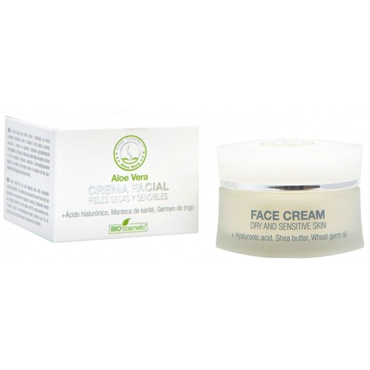 Ansiktskräm FACE CREAM ALOE VERA för torr och känslig hud