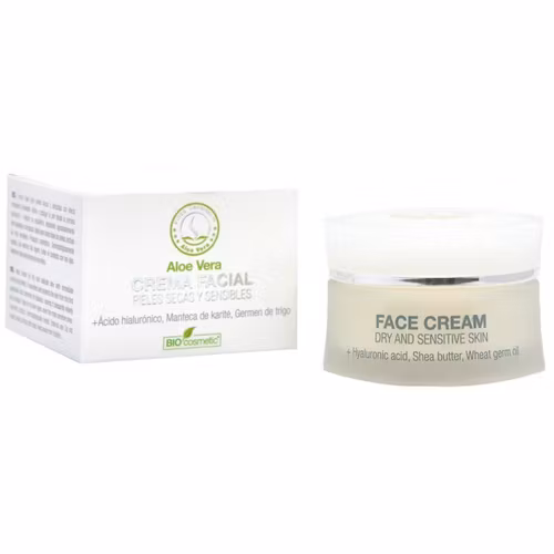 Ansigtscreme FACE CREAM ALOE VERA til tør og følsom hud