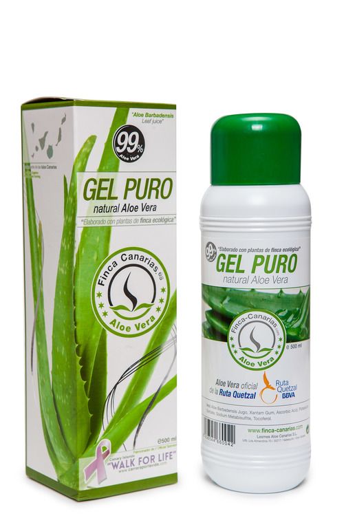 Färsk kallpressad Aloe Vera Gel 250ml - 98 % Aloe Barbadensis Miller