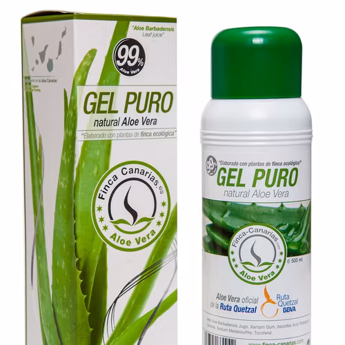 Färsk kallpressad Aloe Vera Gel 250ml - 98 % Aloe Barbadensis Miller