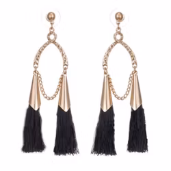 Tina Earrings Black