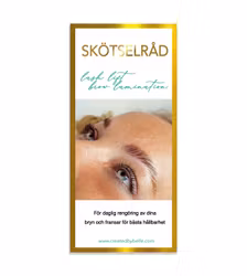 Broschyr Skötselråd lash and brow