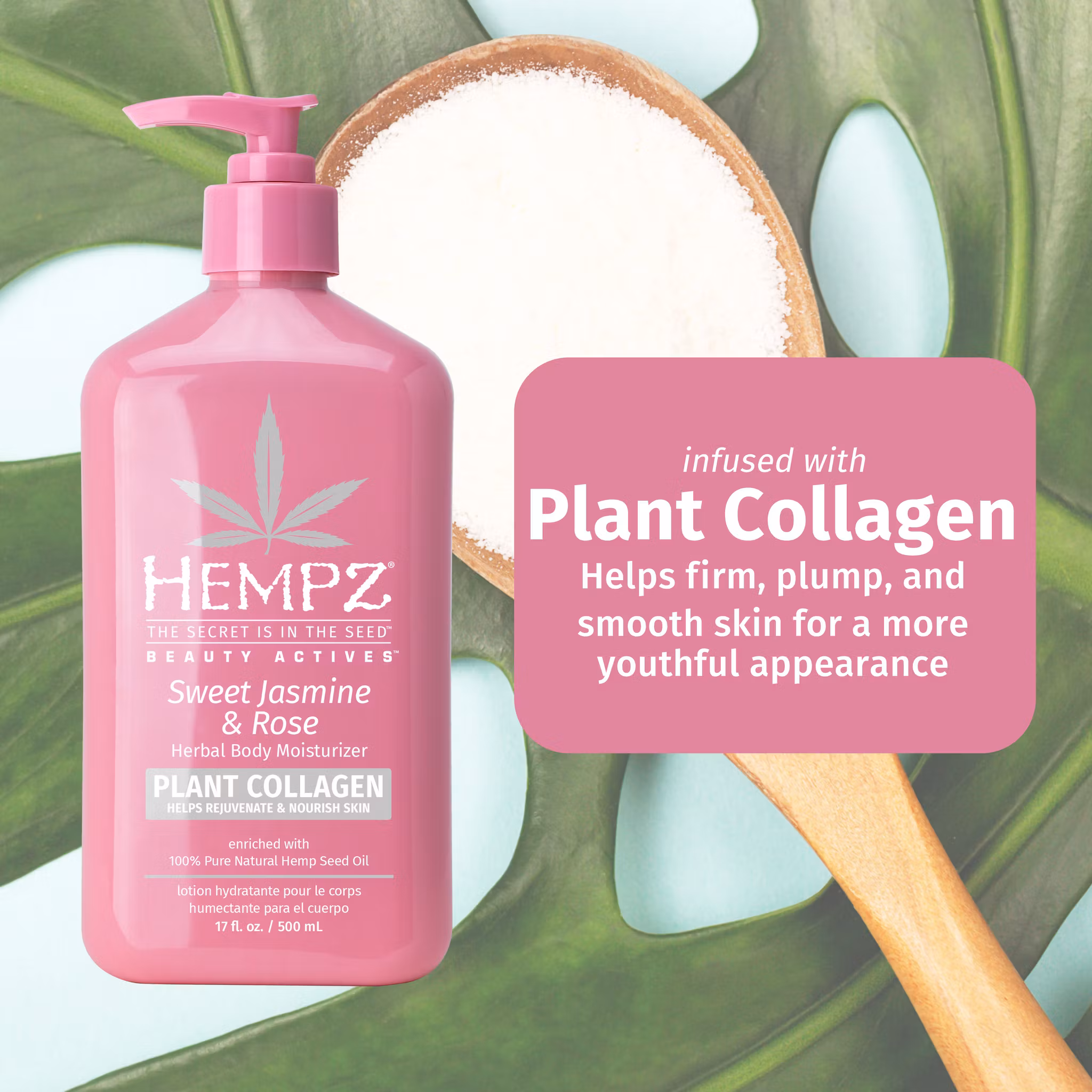 Hempz - Sweet Jasmine & Rose Herbal Body Moisturizer 500 ml