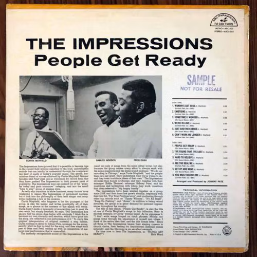 IMPRESSIONS, the People Get Ready (ABC - USA 70's reissue) (VG+) LP
