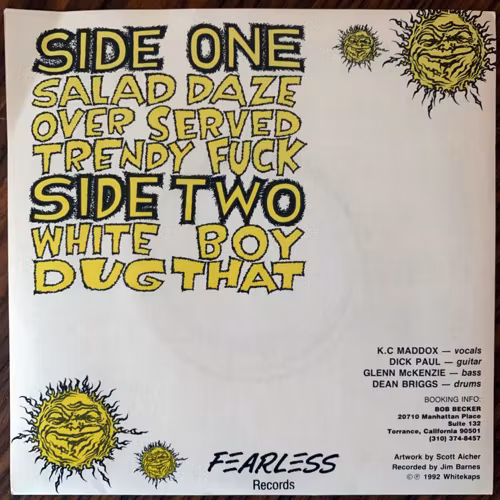WHITE KAPS Salad Daze (White vinyl) (Fearless - USA original) (EX) 7"