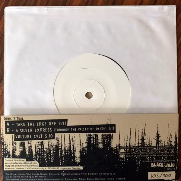 SONIC RITUAL Take The Edge Off (Black Juju - Sweden original) (NM/EX) 7"