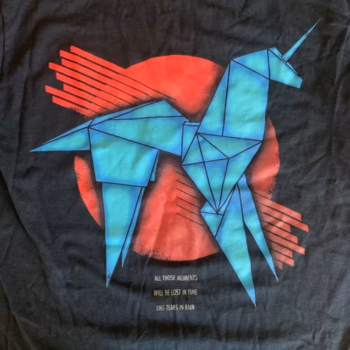 BLADE RUNNER Origami Unicorn (S) (USED) T-SHIRT