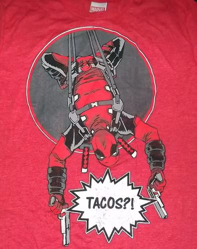 DEADPOOL Tacos (S) (NEW) T-SHIRT