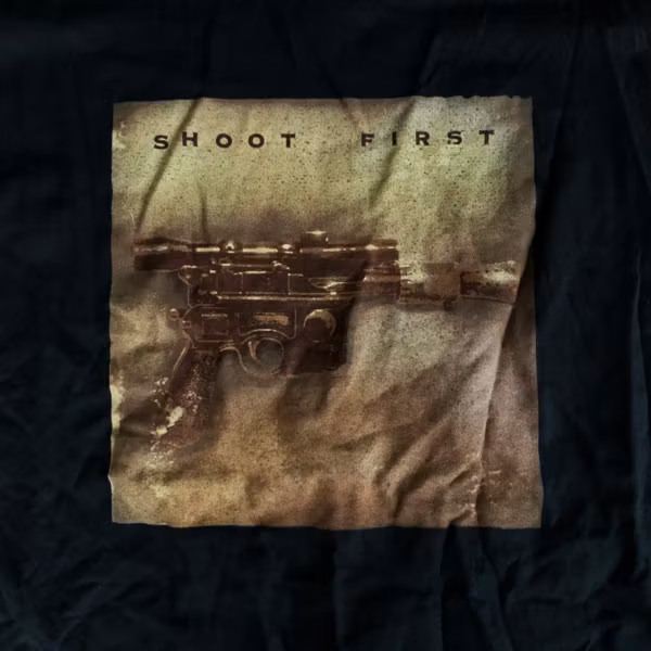 STAR WARS Shoot First (L) (USED) T-SHIRT