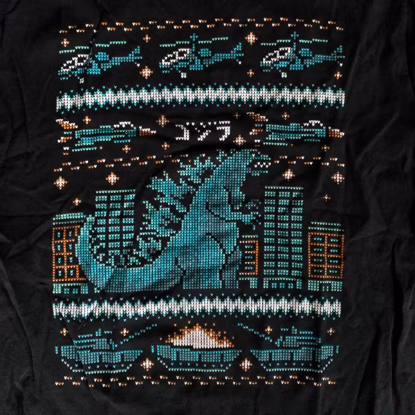 GODZILLA X-Mas (S) (USED) T-SHIRT
