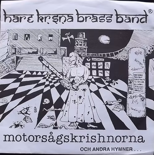 HARE KRISHNA BRASS BAND Motorsågskrishnorna Och Andra Hymner... (Amöba - Sweden original) (VG+) 7"
