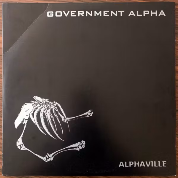 GOVERNMENT APLHA Alphaville (Blue vinyl) (Segerhuva - Sweden original) (VG+) LP