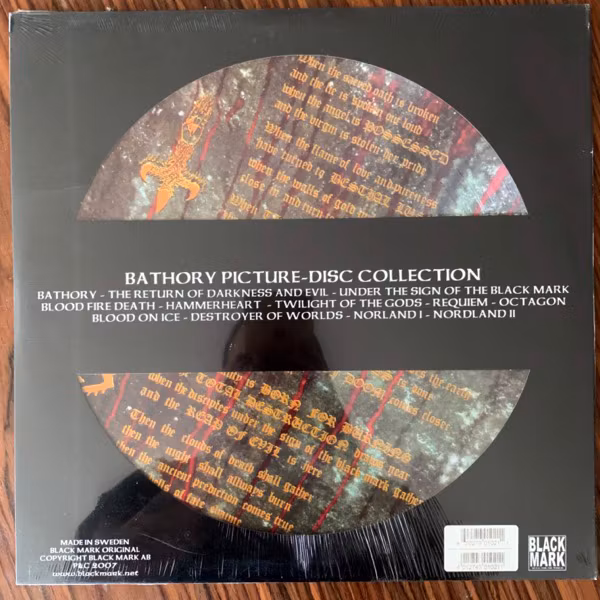 BATHORY The Return...... (Black Mark - Sweden 2007 reissue) (SS) PIC LP