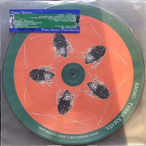 AMMO/SZKIEVE Perturbacée/Terra Amata (Ad Noiseam - Germany original) (EX/NM) PIC 12" EP
