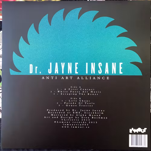 DR. JAYNE INSANE Anti Art Alliance (Lamour - Sweden original) (NEW) LP
