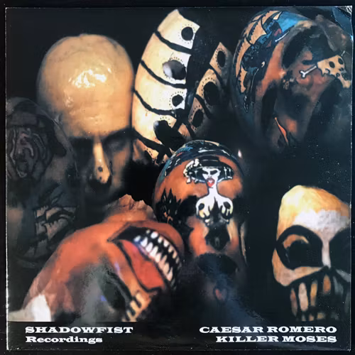 CAESAR ROMERO/KILLER MOSES Split (Shadowfist - UK original) (VG+/EX) 7"