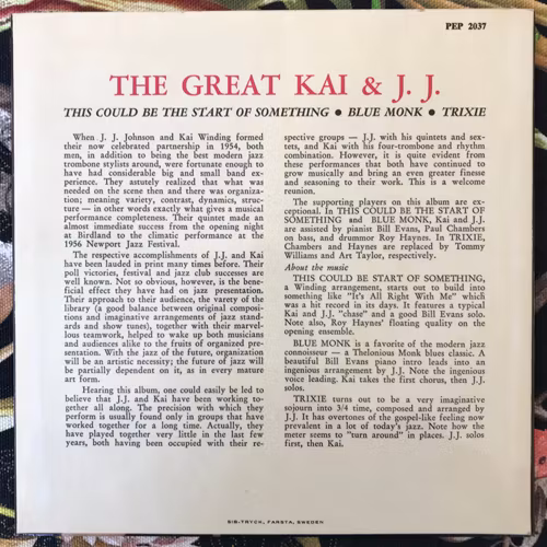 GREAT KAI AND J.J., the The Great Kai And J.J. (Karusell - Sweden original) (EX/VG+) 7"