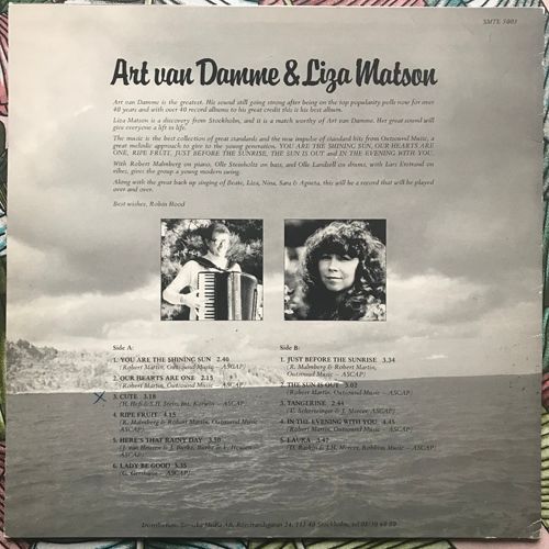 ART & LIZA Art & Liza (Svenska Media AB - Sweden original) (VG+) LP