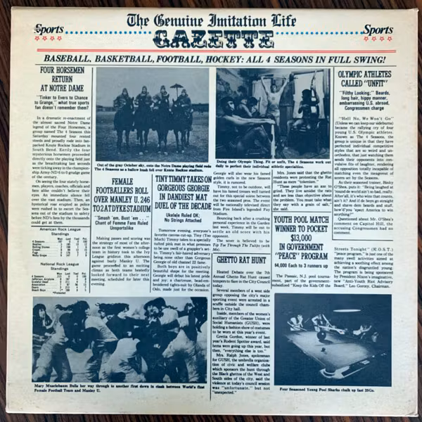 FOUR SEASONS, the The Genuine Imitation Life Gazette (Philips - USA original) (VG+) LP