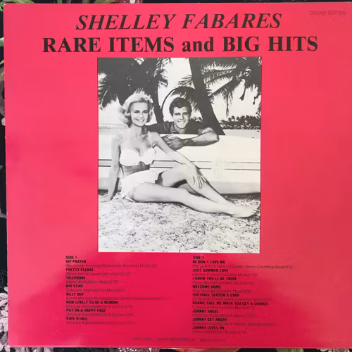 SHELLEY FABARES Rare Items And Big Hits (Colpix - Europe original) (VG+) LP
