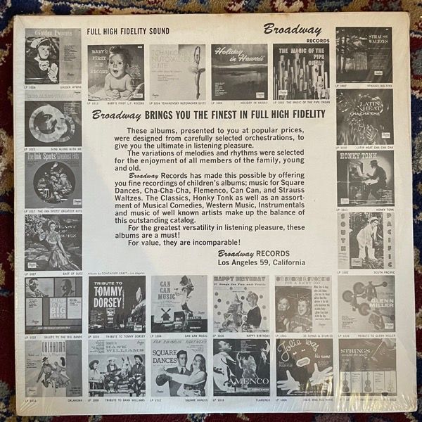 UNKNOWN ARTIST Baby's First L.P. Record (Broadway - USA original) (VG+) LP