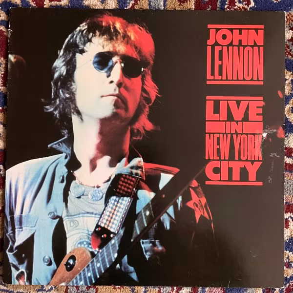 JOHN LENNON Live In New York City (Parlophone - Europe original) (VG/VG-) LP