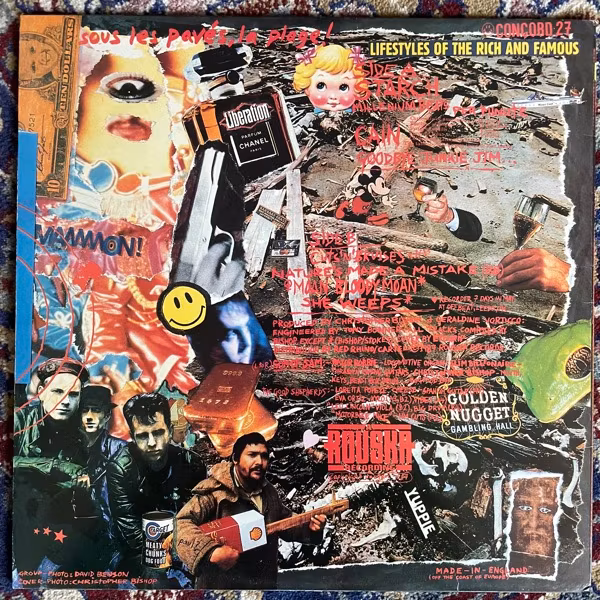 SON OF SAM AND THE GOOD SHEPHERDS Rich And Famous - Eight Songs Of Greed (Rouska - UK original) (VG+/VG) LP