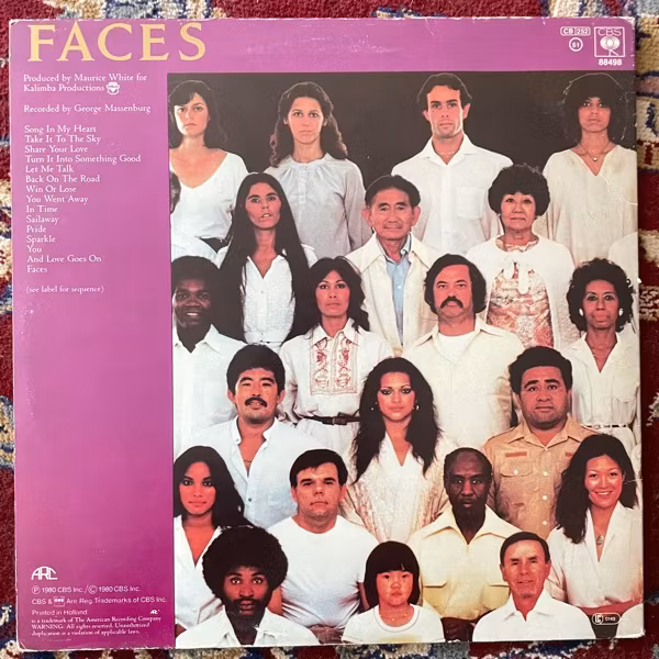 EARTH, WIND & FIRE Faces (CBS - Europe original) (VG) 2LP