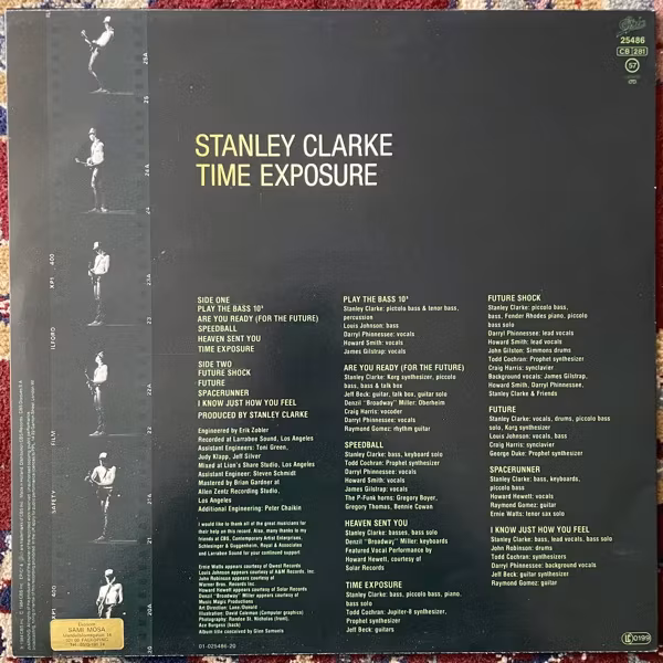 STANLEY CLARKE Time Exposure (Epic - Europe original) (VG+) LP