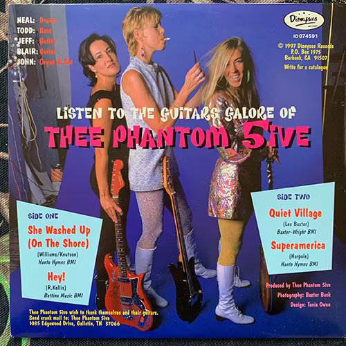 THEE PHANTOM 5IVE Guitars Galore (Dionysus - USA original) (EX/VG+) 7"