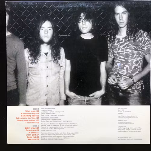 SONS OF CYRUS Sons Of Cyrus (Big Brothel - Sweden original) (VG+) LP