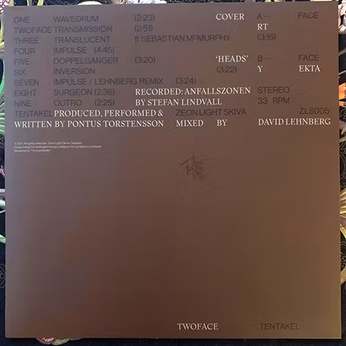 TENTAKEL TwoFace (Signed) (Zeon Light Skiva - Sweden original) (NM/EX) LP