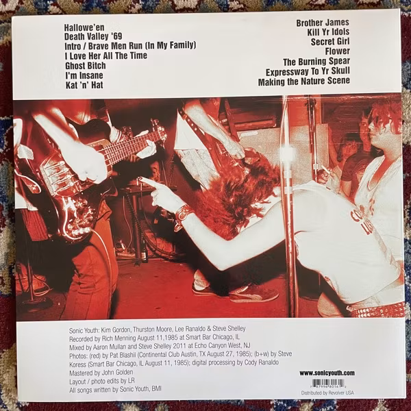 SONIC YOUTH Smart Bar • Chicago 1985 (Goofin' - USA original) (EX) 2LP