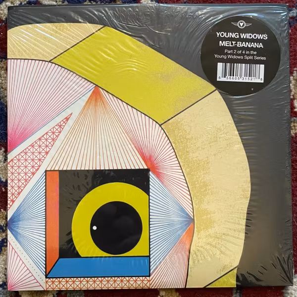 YOUNG WIDOW / MELT-BANANA Long Live The New Weight / Pain In Ash (Temporary Residence - USA original) (NM/EX) 7"