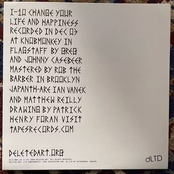 JAPANTHER 1-10 (Deleted Art - Sweden original) (NM/EX) 7"