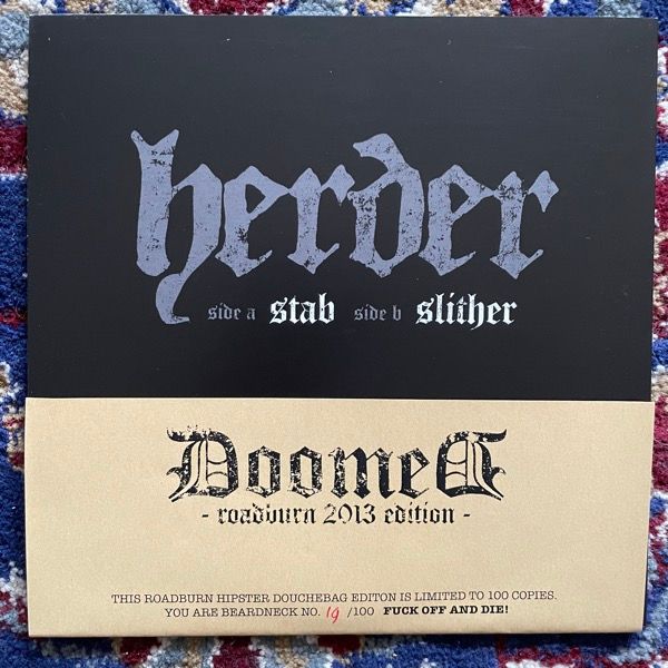 HERDER Doomed (Splatter vinyl) (Reflections - Holland original) (EX) 7"