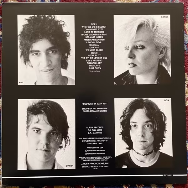 GERMS (GI) (Rhino - USA 2005 reissue) (VG+/EX) LP