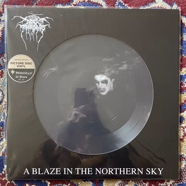 DARKTHRONE A Blaze In The Northern Sky (Peaceville - Europe reissue) (NM/EX) PIC LP