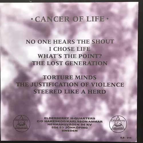 TOKEN TANTRUM Cancer Of Life (Elderberry - Sweden original) (EX) 10"