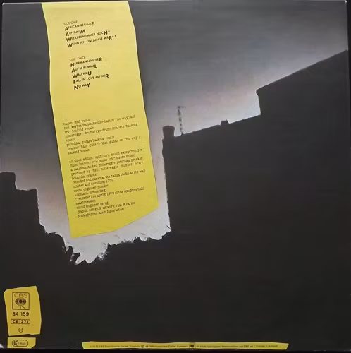 NINA HAGEN BAND Unbehagen (CBS - Europe original) (EX) LP