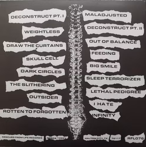 HATRED SURGE Deconstruct (Grey splatter vinyl) (Rescued From Life - USA original) (EX/NM) LP