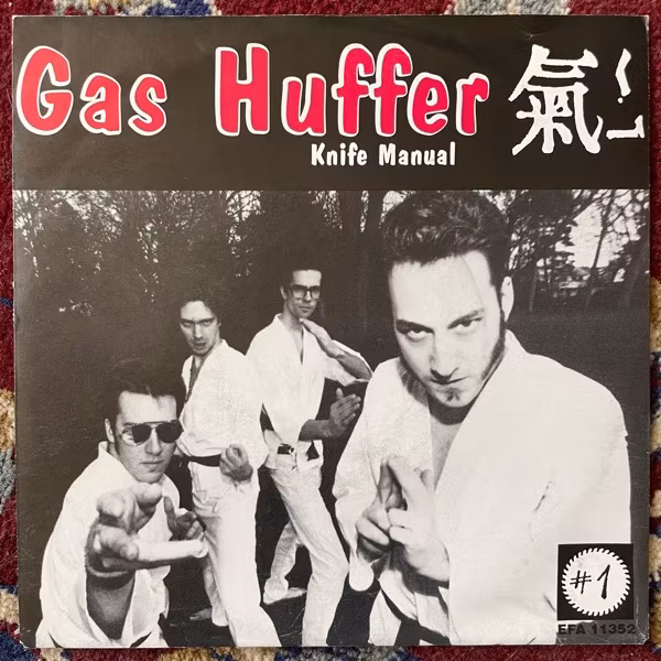 MUDHONEY / GAS HUFFER You Stupid Asshole / Knife Manual (Musical Tragedies - Germany original) (VG+) 7"