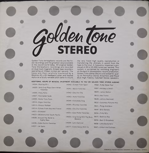 JOE "FINGERS" O'SHAY Honky Tonk Piano (Golden Tone - USA original) (VG) LP