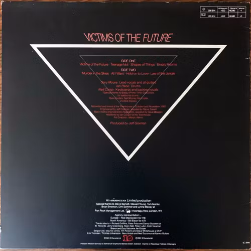 GARY MOORE Victims Of The Future (10 - Europe original) (VG+/VG) LP