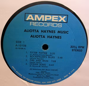 ALIOTTA HAYNES Aliotta Haynes Music (Ampex - USA original) (VG) LP