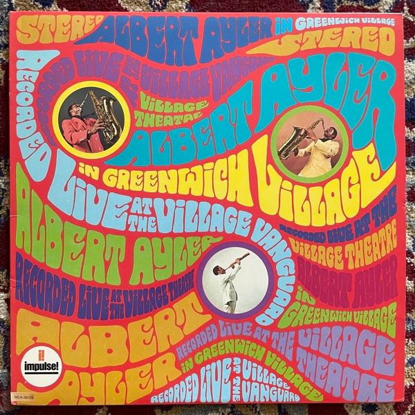 ALBERT AYLER In Greenwich Village (MCA - USA 1989 reissue) (VG+/NM) LP