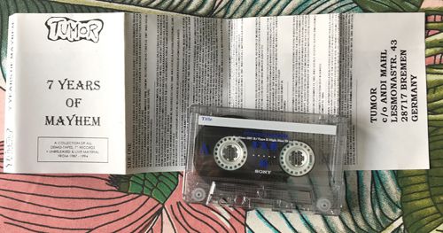 TUMOR 7 Years Of Mayhem (Self released - Germany original) (EX) TAPE