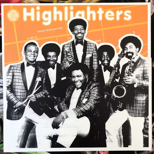 HIGHLIGHTERS BAND, the Poppin' Pop Corn (Stones Throw - USA reissue) (EX/VG+) 7"