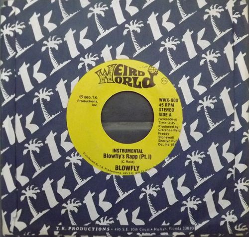 BLOWFLY Blowfly's Rapp (Weird World - USA original) (EX) 7"