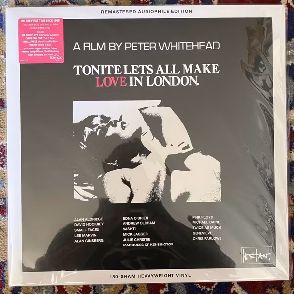 SOUNDTRACK Various – Tonite Let's All Make Love In London (Pink vinyl) (Instant - UK reissue) (NM) LP